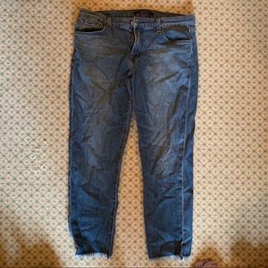 J. Brand cropped raw hem jeans excellent condition